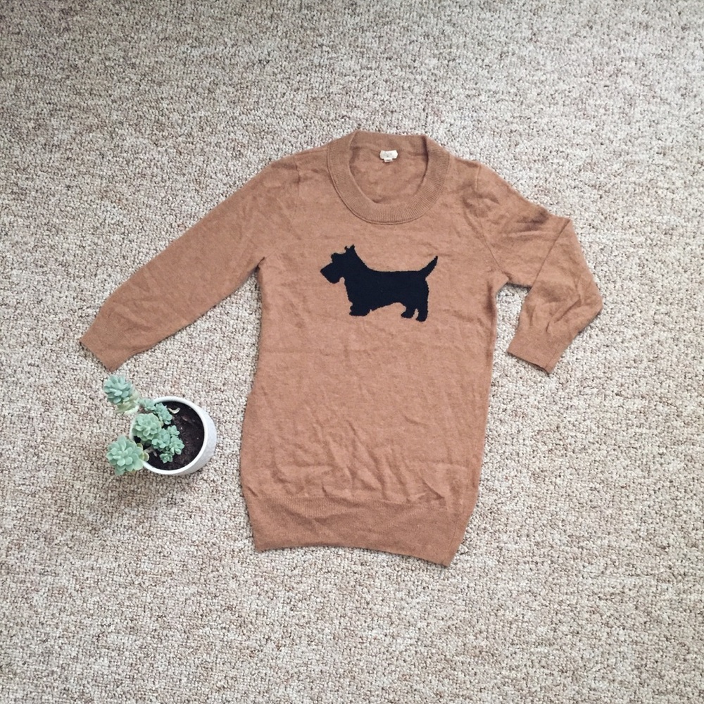 J.Crew Dog Print Sweater